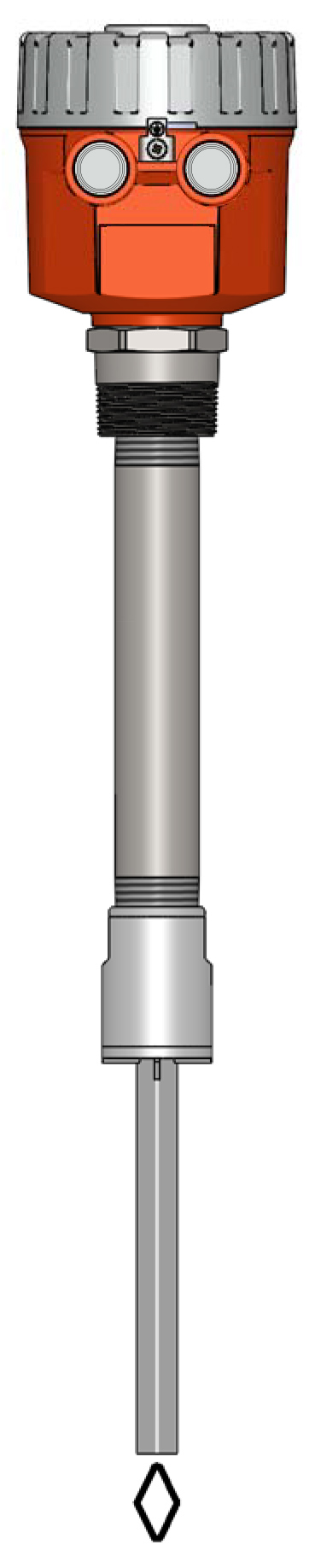 Model PZP Vibratory Level Sensor - Pipe Ext Probe